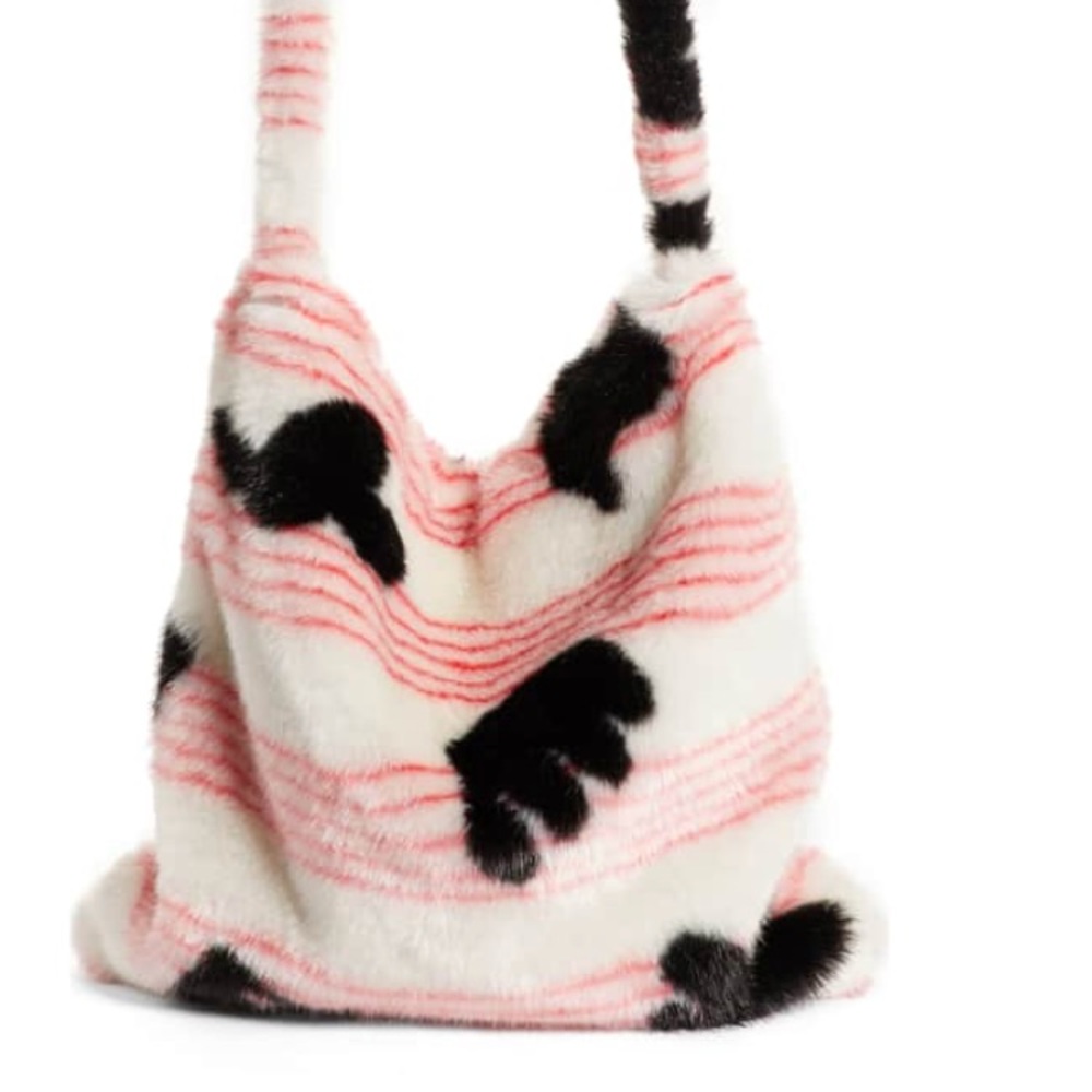 Never Used Isabella Large Faux Fur Tote